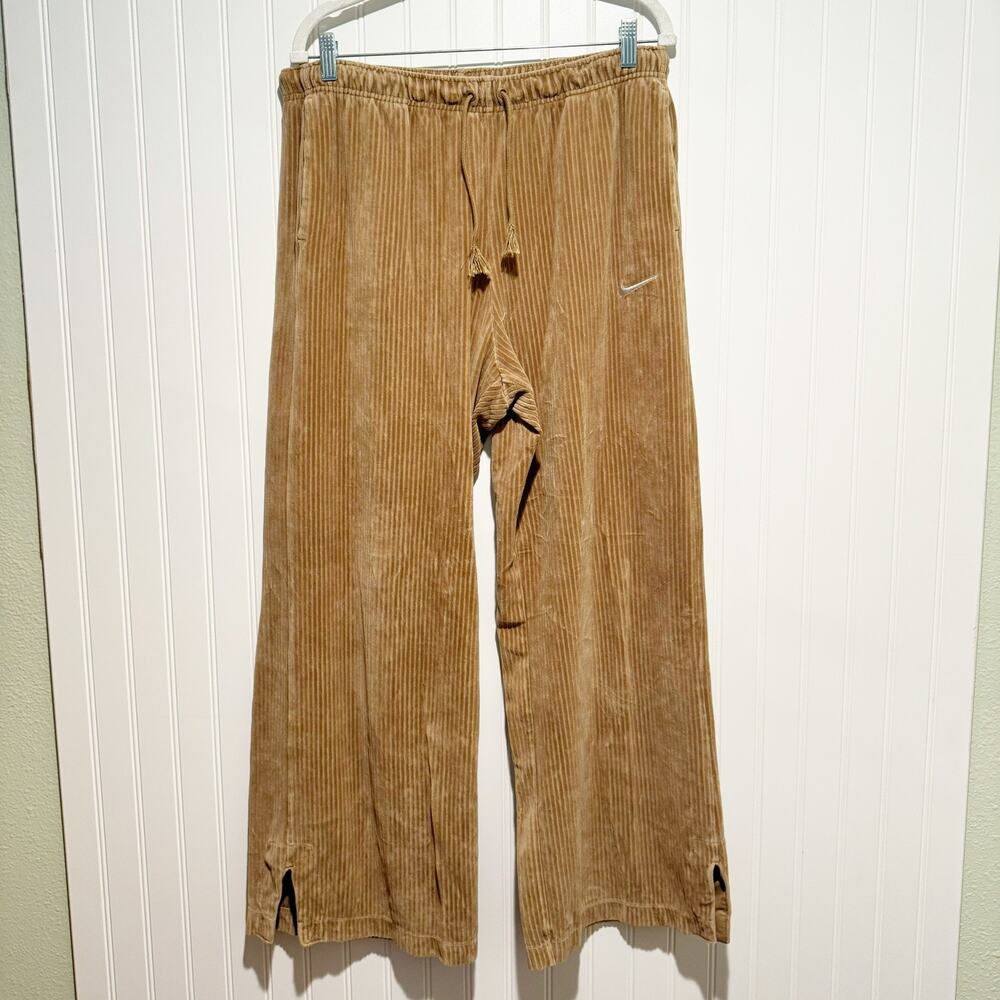 Nike Tan Corduroy Wide Leg Pants Size Large - Picture 2 of 7